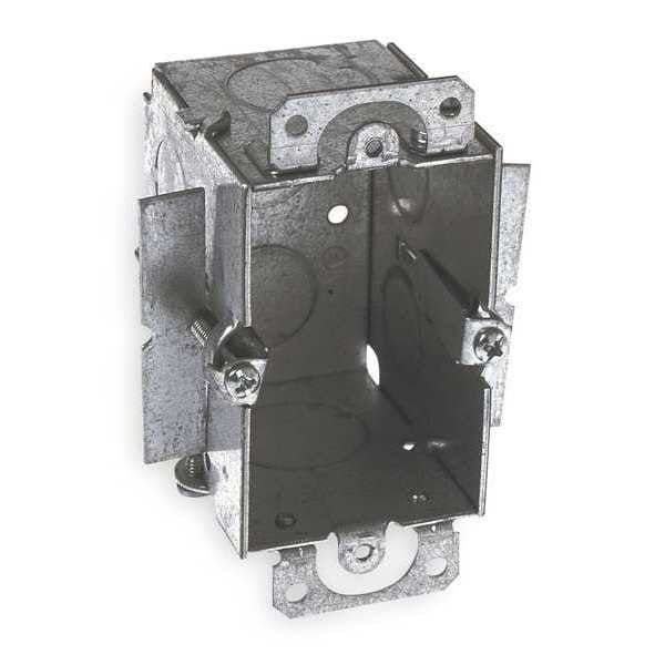 Raco Electrical Box, 12.5 cu in, Switch Box Type, 1 Gang, Steel - 509