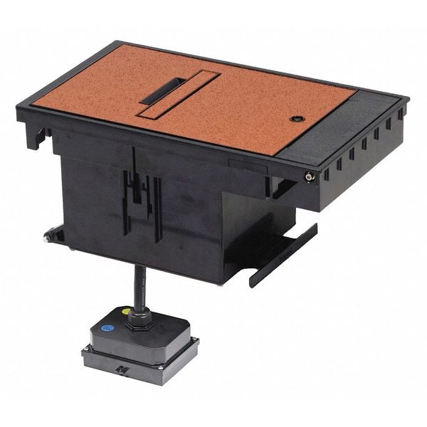 Wiremold Box Cover Assy, Outdoor, BN, 20A, 4 Plugs - XB814C520BN