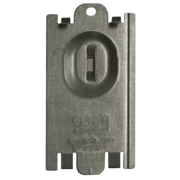 Raco Electrical Box Cover, Masonry Box Type, 1 Gang, Galvanized Steel, Blank Cover - 701FG