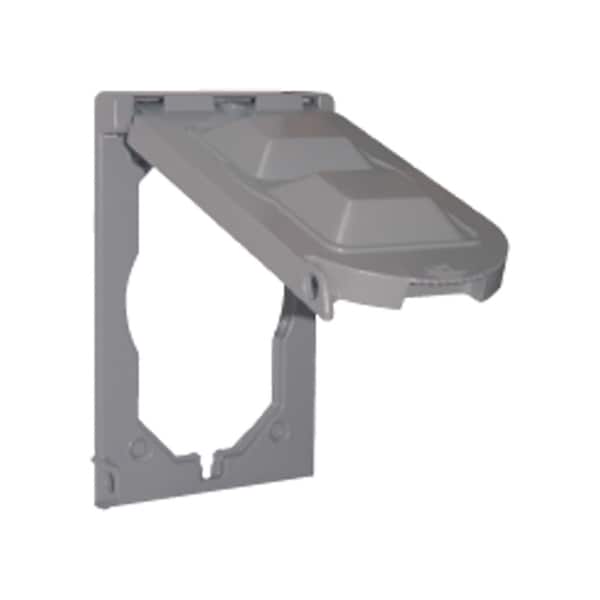 Sigma Engineered Solutions Electrical Box Cover, 1 Gang, Metal Die-Cast, GFCI, Duplex and Round Receptacle Cover - 14146