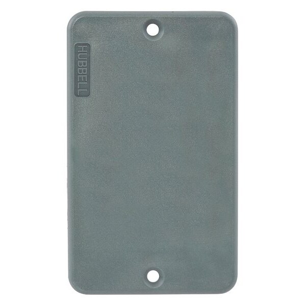 Hubbell Wiring Device-Kellems 1 Gang -Gang Vertical Weatherproof Cover, 2-13/64 in W, 3-51/64 in H - HBL3054