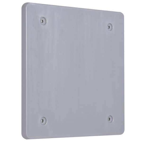 Bell Outdoor Weatherproof Cover, Double Gang Box Type, 2 Gangs, Blank/Flat Cover - PBC200GY