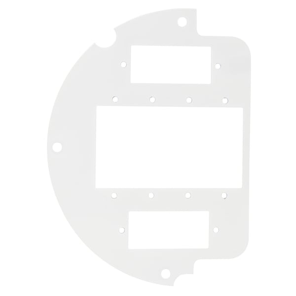 Hubbell Wiring Device-Kellems Recessed 6" Series, Sub Plate, 60% Left Side, (2) Extron AAP Openings, (4) Extron MAAP Opening - S1R6SPT