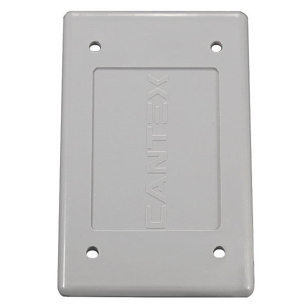 Cantex 1 -Gang Vertical Weatherproof Cover, 3" W, 3" H - 5133362
