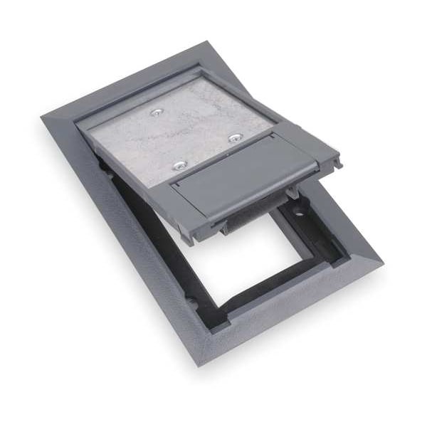 Steel City Electrical Box Cover, 1 Gang, Rectangular, Polycarbonate - 664-CST-SW-GRY