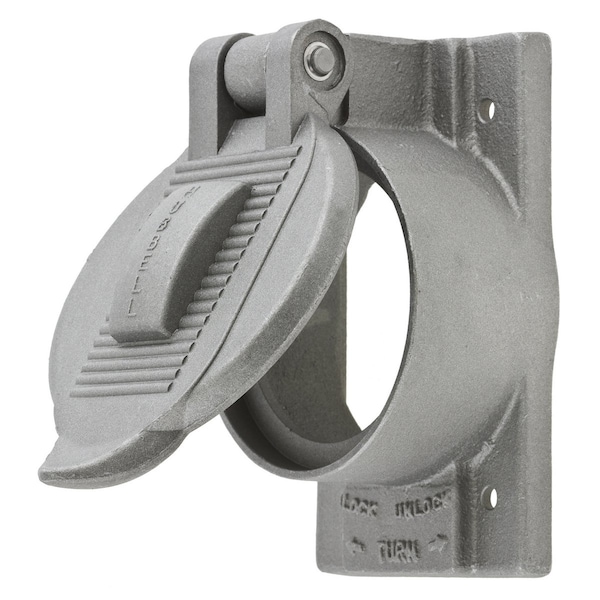 Hubbell Wiring Device-Kellems 1 -Gang Vertical Weatherproof Cover, 2-27/32" W, 4-9/16" H - HBL7770