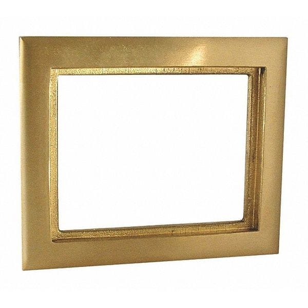 Raco Electrical Box Cover, 1 Gang, Brass, Single Receptacle Cover - 6292