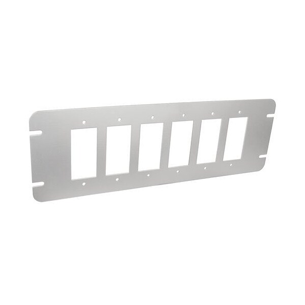 Southwire Electrical Box Cover, 6 Gangs, Galvanized Steel, GFCI, Flat Cover - GBGFI-6