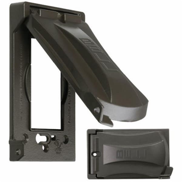 Switch On One Gang Vertical 12 in. 1 Cover, Bronze - SW2683421