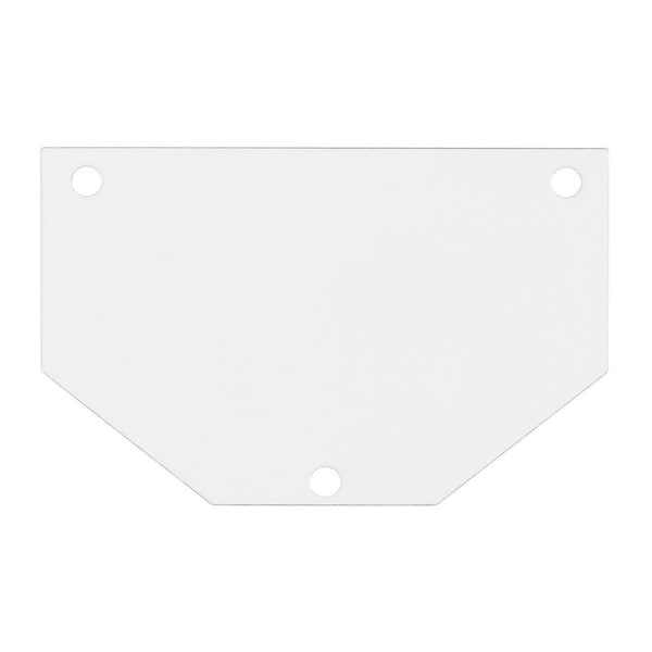 Hubbell Wiring Device-Kellems Recessed 10" Series, Sub Plate, 1/2 Perimeter, Blank Cover - S1R10PSPB