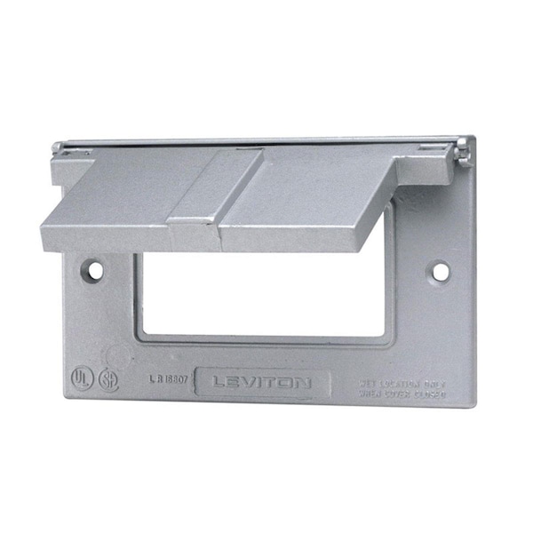 Dendesigns 04996-0GY 1-Gang Thermoplastic Cover - Gray - DE3311308