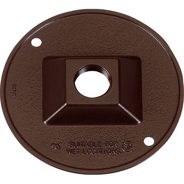 Sigma Electrical Box Cover, Round, Metal Die-Cast, Cluster, Lampholder Cover - 3425451