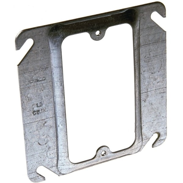 Hubbell Device Box Cover, 4 in L, 4 in W, Square, Steel, Gray - 8771