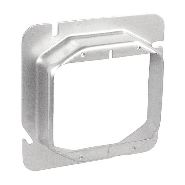Southwire Electrical Box Cover, 2 Gangs, Galvanized Steel, Ring and Raised Cover - 62-1