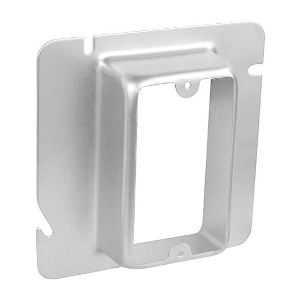 Southwire Electrical Box Cover, 1 Gang, Galvanized Steel, Ring and Raised Cover - 61-1-1/4