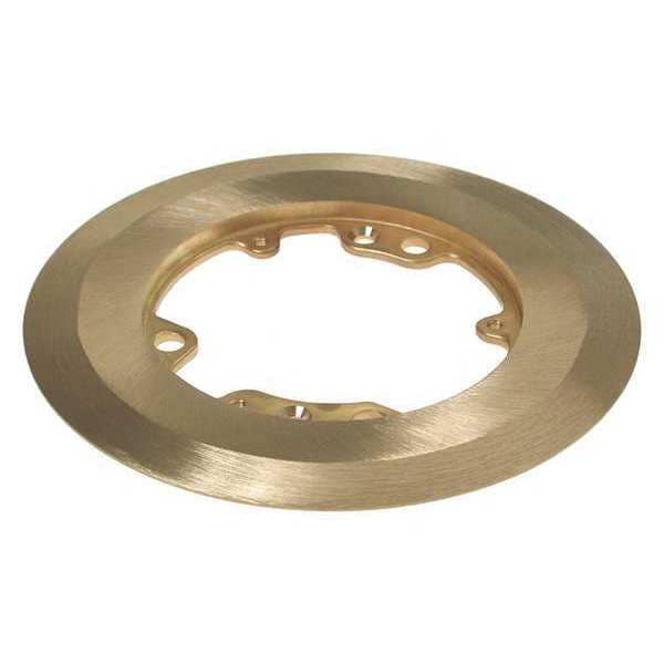 Raco Electrical Box Cover, 0 Gangs, Brass, Single Receptacle Cover - 6235