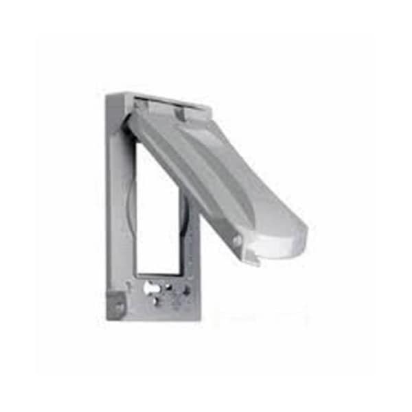 Mulberry Electrical Box Cover, 1 Gang, Aluminum, GFCI Receptacle Cover - 30537