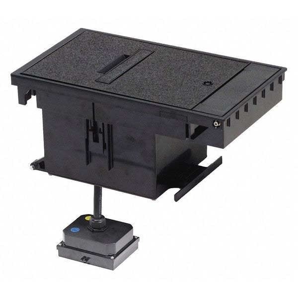 Wiremold Box Cover Assy, Outdoor, BK, 20A, 4 Plugs - XB814C520BK