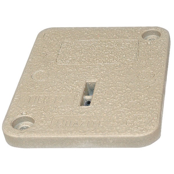 Quazite Underground Enclosure Cover, Blank Logo, 1 in. H x 6 in. W x 8 in. L, 15000 lb, Polymer Concrete - PC0608HA0009