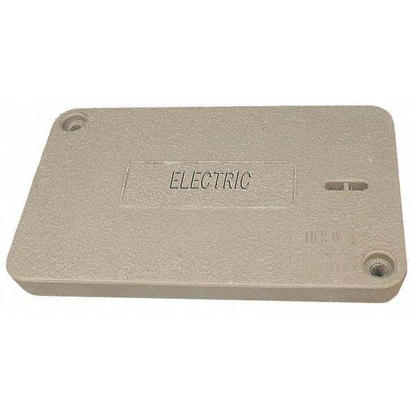 Quazite Underground Enclosure Cover, Electric Logo, 2 in. H x 11 in. W x 18 in. L, 15000 lb - PG1118HA0017