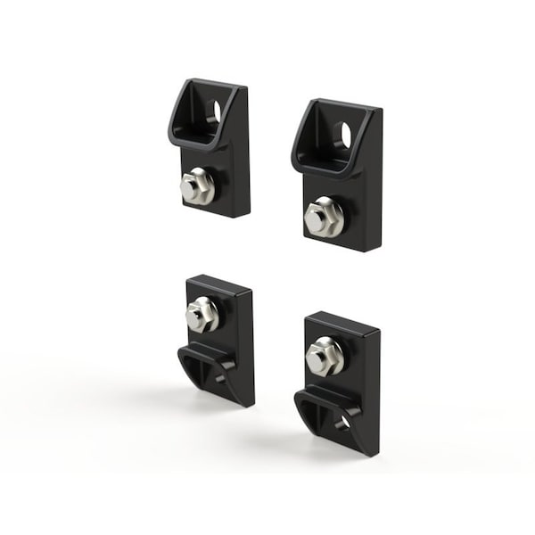 Saginaw Control & Engineering Mounting Kit, 5 in. H x 3 in. W x 1-1/4 in. L, Polyamide, Steel, Stainless Steel, 4 PK - SCE-ELMFK4