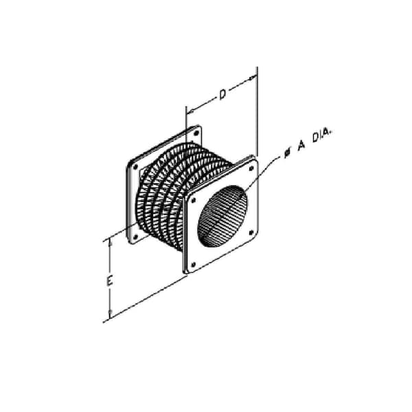 Wiegmann End Plate, 8 in. H x 5.88 in. W x 5.88 in. L, Stainless Steel - SSJWFF4