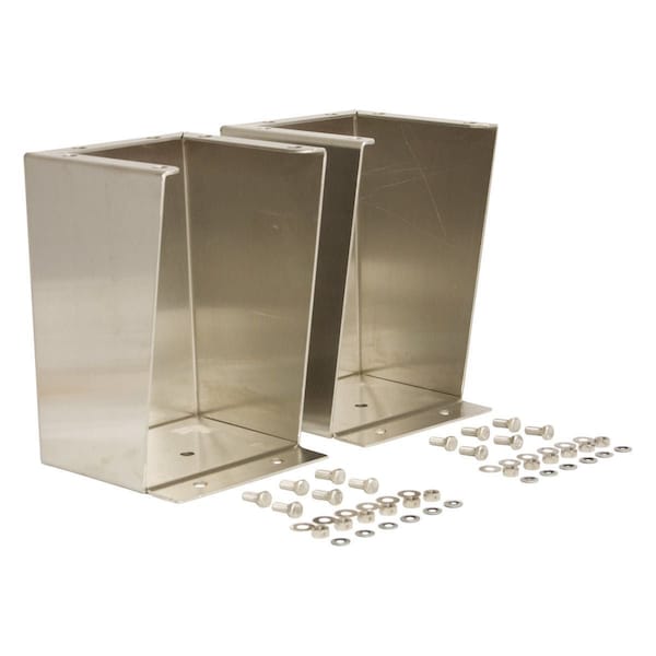 Wiegmann Floor Stand Kit, 6 in. H x 8 in. W x 10 in. L, 304 Stainless Steel - SSFK0610