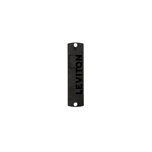 Leviton BLANK FIBER ADAPTER PANEL, FOR USE WITH FIBER ENCLOSURES, PLASTIC BLACK - 5F100-PLT