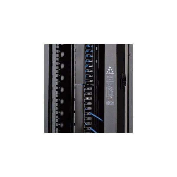 Tripp Lite 6FT(1.8MT) VERT CBL MANAGER, DOUBLE FINGER DUCT W/COVER, TOOLLESS MOUNT - 542593