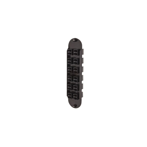 Corning 24-F CCH PANEL W/12 LC DUPLEX, 50UM ADAPTERS, W/CERAMIC SLEEVES - CCH-CP24-D3