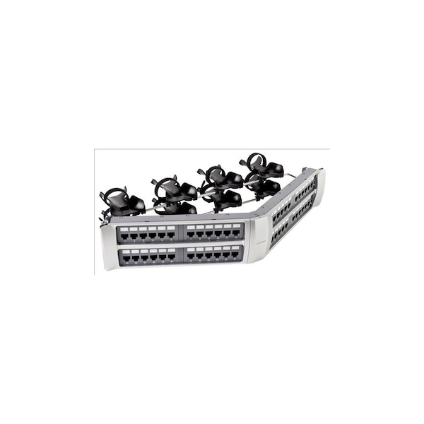 Commscope Port Panel, 3-1/2 in. H x 19 in. W x 10-1/2 in. L, Thermoplastic, Steel - 360IPR1100AEGS3