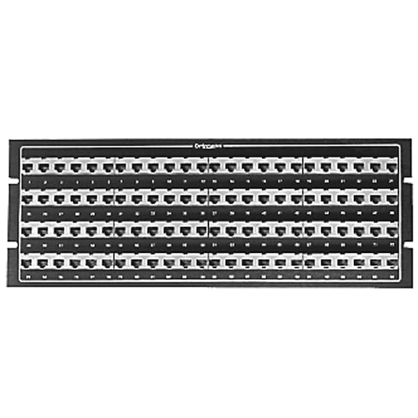 Ortronics 24-PORT PANEL MOD-TELCO 2W8P, T568B ACTIVE PINS 4 & 5, BLACK 1U - 808004388