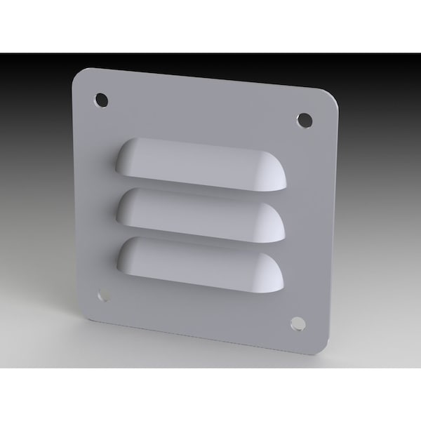 Saginaw Control & Engineering Louver Stand Kit, 3-1/4 in. H x 3-1/4 in. W x 0.43 in. L, Steel - SCE-AVK23