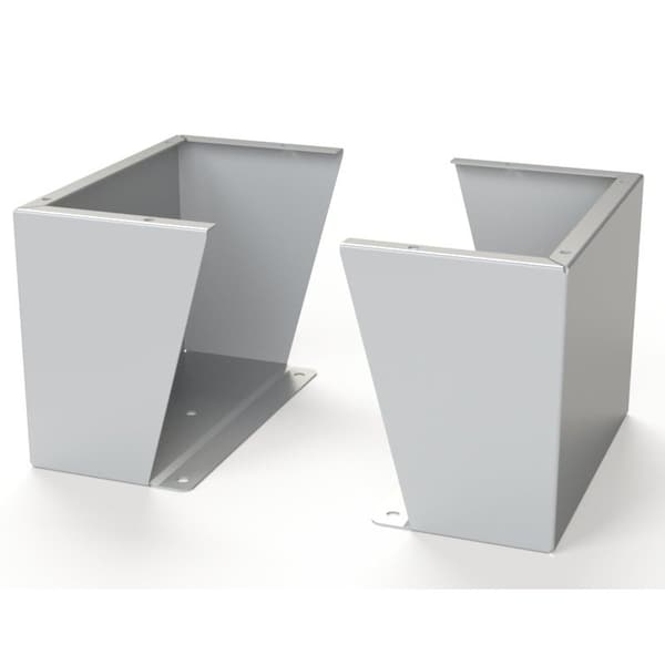 Saginaw Control & Engineering Floor Stand Kit, 12 in. H x 16 in. W x 9.12 in. L, Carbon Steel, 1 PR - SCE-FK1216
