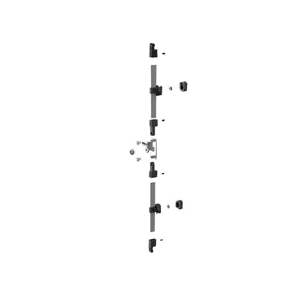 Saginaw Control & Engineering Door Rod Kit, 39 in. H x 5 in. W x 1 in. L, Aluminum - SCE-ARK39