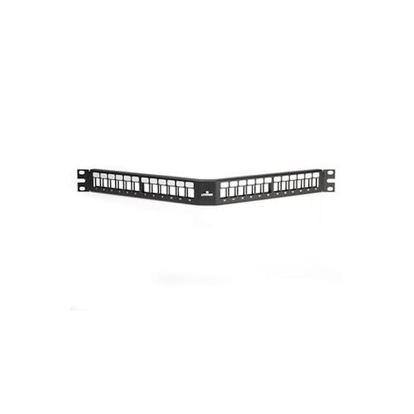 Leviton 24-Port Panel Unloaded Accepts, All Quickport Snap-In Modules - 49256-H24