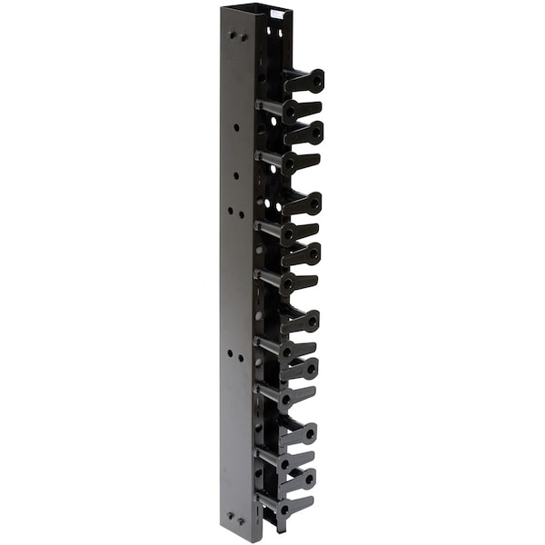 Hubbell Premise Wiring CABLE MGMT VERTICAL ORGANIZER, 84"HX6"W WITH COVER BLACK - 346992