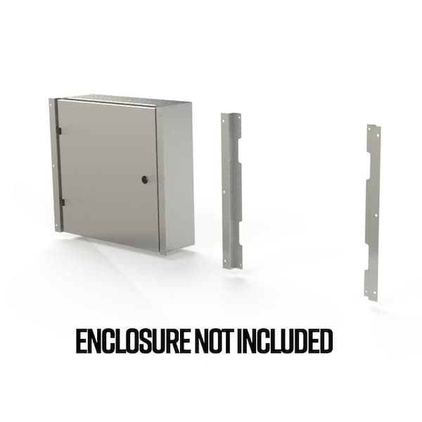 Saginaw Control & Engineering Flush Mount Frame, 19.85 in. H x 2.43 in. W x 1.08 in. L, 316 Stainless Steel - SCE-ELFM20HSS