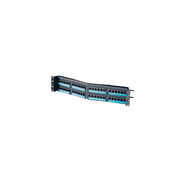 Ortronics 48-PORT PANEL 110-MOD 8W8P, T568A/B CAT6 IP5 CLARITY6 - PHA66U48