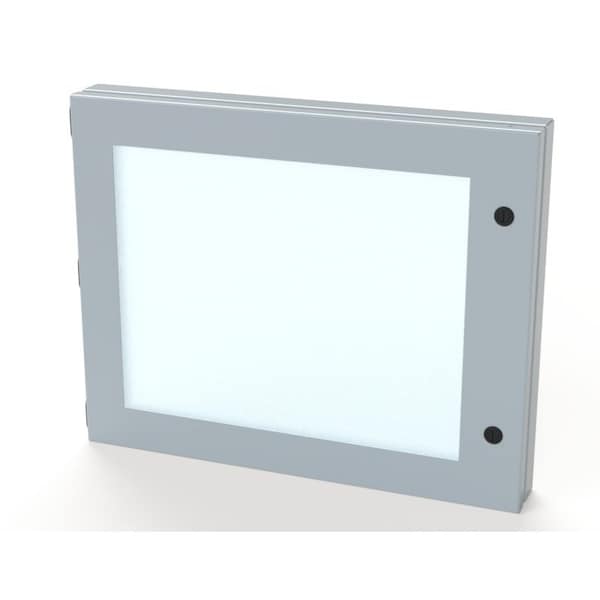 Saginaw Control & Engineering Hinged Window, 16 in. H x 20 in. W x 1-1/2 in. L, Polycarbonate - SCE-HWK1620