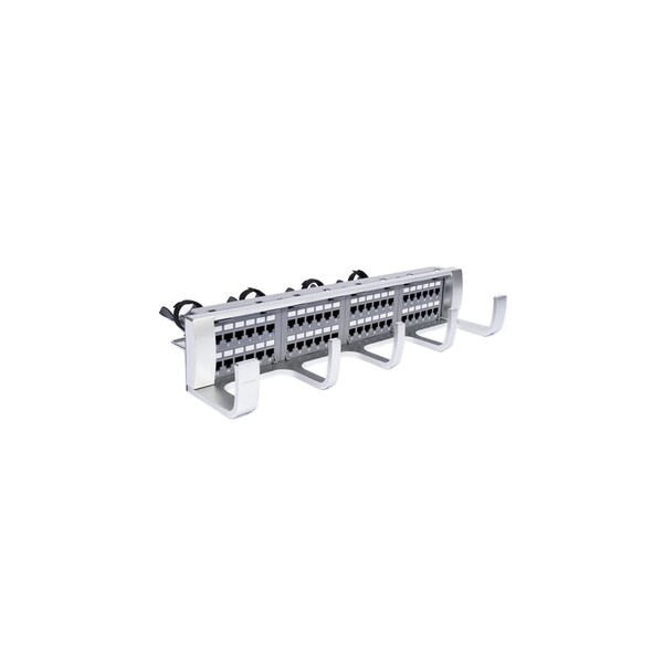 Commscope Port Panel, 3-1/2 in. H x 19 in. W x 10-1/2 in. L, Thermoplastic, Steel - 360PMGS62U48