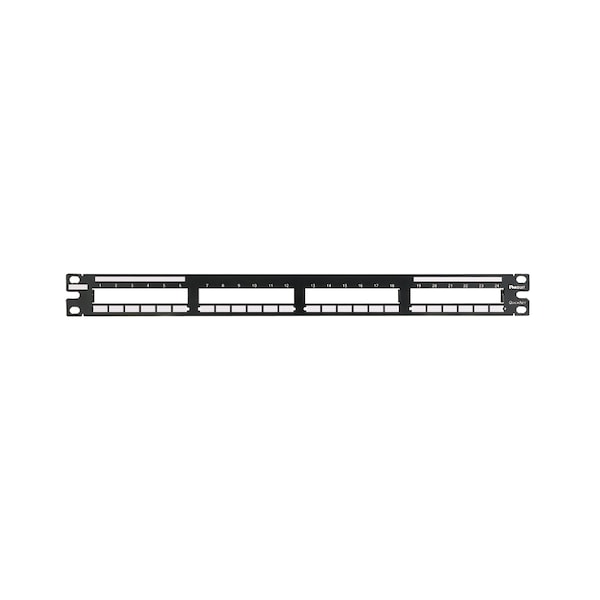 Panduit Panel, 1.73 in. H x 19 in. W x 1.76 in. L, CRS - QPP48HDVNSBL