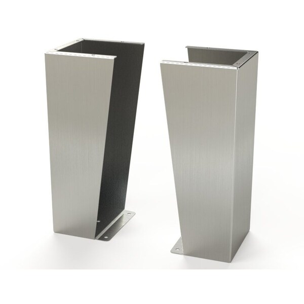 Saginaw Control & Engineering Floor Stand Kit, 24 in. H x 10 in. W x 9.12 in. L, 304 Stainless Steel, 1 PR - SCE-FK2410SS