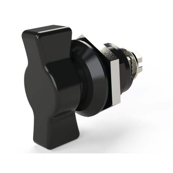Saginaw Control & Engineering Quarter Turn Wing Knob Non-Locking Black - SCE-DLWKF