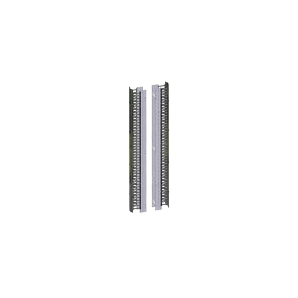 Belden HIGH DENSITY VERTICAL MANAGER, DOUBLE-SIDED W/DOORS, BLACK - 349221
