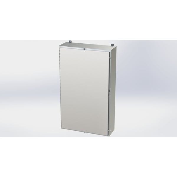Saginaw Control & Engineering Padlockable Hasp Electrical Enclosures, 60 in H, 12 in D, 36 in W - SCE-60H3612SSLP