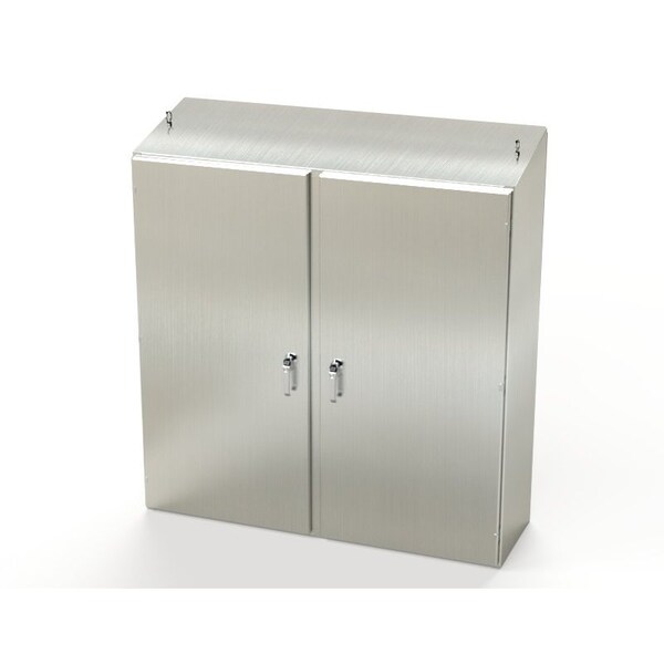 Saginaw Control & Engineering 3 Point Latch with Padlock Handle Electrical Enclosures, 60 in H, 18 in D, 60 in W - SCE-60EL6018SSST