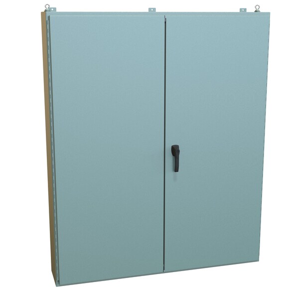 Hammond 3 Point Latch with Keyed Handle Electrical Enclosures, 72.13 in H, 10.69 in D, 60.06 in W - 1422E10