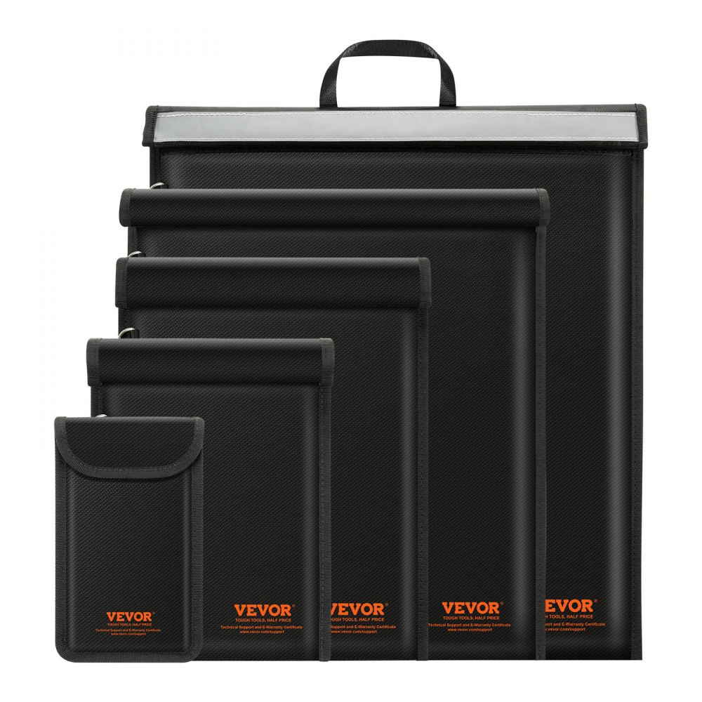 VEVOR Faraday Bag, 4 Pack Faraday Pouch Set for Laptop(16.9x15), Tablet(13x10.2), Phone(7.9x4.7) & Radio(10.6x7.9), Fireproof Signal Blocking Holder Faraday Pouch for Anti-Theft & Anti-Hacking - XHPBDJTZSJD12IDVEV0