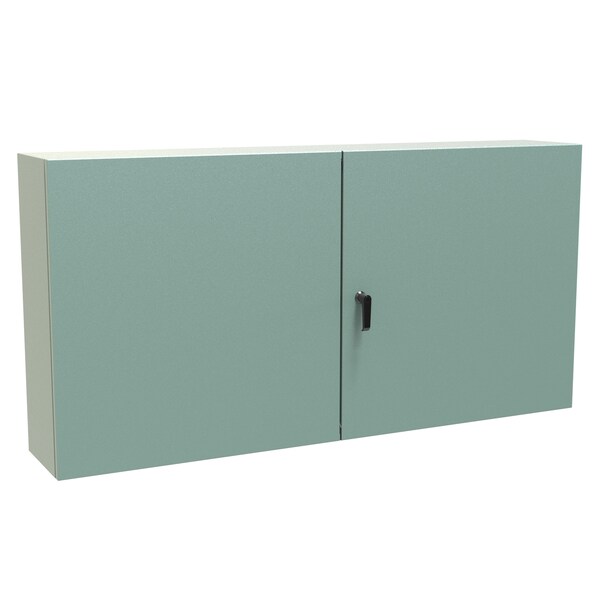 Hammond 3 Point Latch with Keyed Handle Electrical Enclosures, 30 in H, 10 in D, 60 in W - EN4TD306010GY